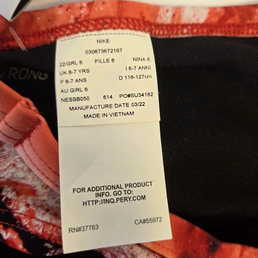 Nike girls swimsuit